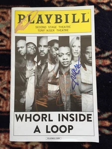 Whorl Inside A Loop Cast Playbill Firmato - Foto 1 di 3