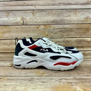 FILA Women’s White Blue Red Ray Tracer Y2K Sneakers Athletic Shoes Size 7 - Picture 1 of 6