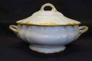 Theo Haviland Louis XV Schleiger 122 Oval Tureen with Lid -Gold Trim - Picture 1 of 7