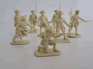 Lote de 8 estatuillas de plástico vintage de hombres del ejército revolucionario - Imagen 1 de 15