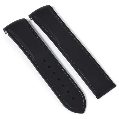 Autêntica pulseira de relógio Omega Planet Ocean 45,5 mm borracha preta 22 mm - 20 mm - Imagem 1 de 4