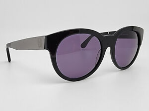 House of Harlow 1960 Adalyn Silver Grey Purple Frame Black Lens Sunglasses 54mm