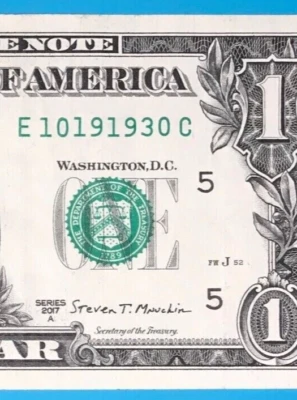 October 19, 1930 : E 10191930 C BIRTHDAY Note $1 One Dollar Bill - Image 1 of 3