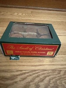 6 Aromatique Smell of Christmas Scented 2.5 oz. Votive Candle Refills New In Box - Picture 1 of 8