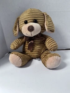 HugFun Toys 13 Zoll gerippter Welpe Hund Plüschtier Stofftier - Bild 1 von 6