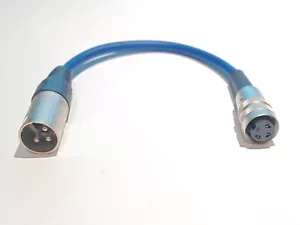 Tuchel ADAPTER Kleintuchel/DIN - XLR blau f. MD421 u.a. - Bild 1 von 2