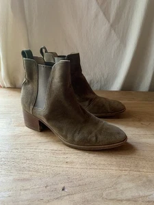 Rag & Bone Walker Chelsea Boots Booties Shoes Womens Size 7.5 US 37.5 Drab - Picture 1 of 10