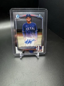 2025 Bowman Chrome CPA-ER Elorky Rodriguez 1st Bowman Auto - Picture 1 of 2