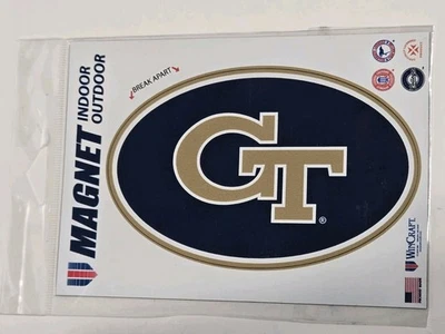 Georgia Tech Imán Chaquetas Amarillas NCAA Logo Universitario Wincraft Exterior Interior Foto 1 de 2