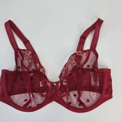 FREYA Size 14FF  Underwire Side Support Plunge Bra Red - image 1 of 4
