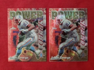 (2) Card Lot Eddie George 1998 Topps Chrome 1998 Topps Power & Speed - Picture 1 of 2