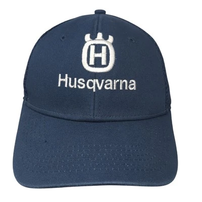 Sombrero Husqvarna Strapback Azul Talla Única Logo Bordado Deportista Sólido Foto 1 de 4