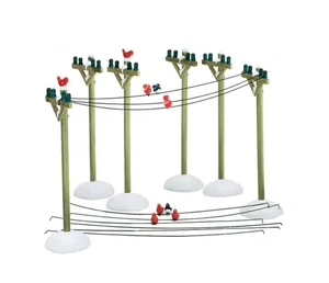 DEPT 56 VILLAGE ACCESSORY - TELEPHONE POLES 52656 ST 6 RETIRED BRAND NEW - NOTE - Picture 1 of 3