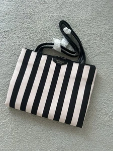 Victorias Secret Shoulder Bag Pink And Black New Tote Beach Bag Handbag - Picture 1 of 4