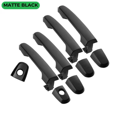 4x Kit de manijas de puerta de repuesto exterior negro mate para Toyota Rav4 2001-2012 Foto 1 de 4
