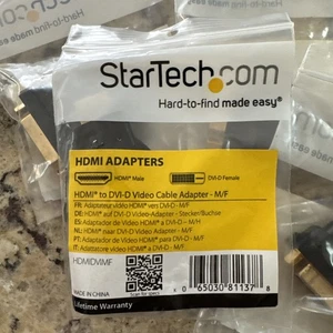 StarTech HDMIDVIMF HDMI Male to DVI-D Female Video Cable Adapter Gold Plate - Picture 1 of 2