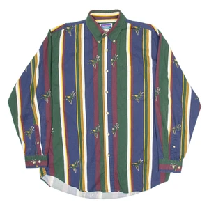 NORTHERN CREST Mens Shirt Blue Striped Long Sleeve M - Picture 1 of 6