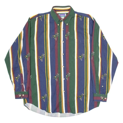 NORTHERN CREST Mens Shirt Blue Striped Long Sleeve M - Image 1 of 4