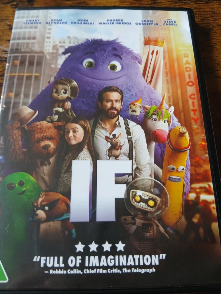 IF DVD (2024) RYAN REYNOLDS JOHN KRASINSKI STEVE CARELL UK R2 VGC FREE UK POST  - Image 1 of 1
