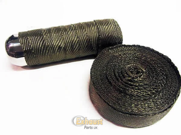 Titanium 10M Exhaust Heat Wrap  High Temp Manifold, Perfromance Exhaust Shields - Image 1 of 1