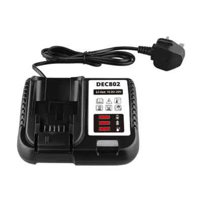 MANUFER DEC802 2A Fast Charger Replacement for Dewalt 12-18V Lithium-ion Battery