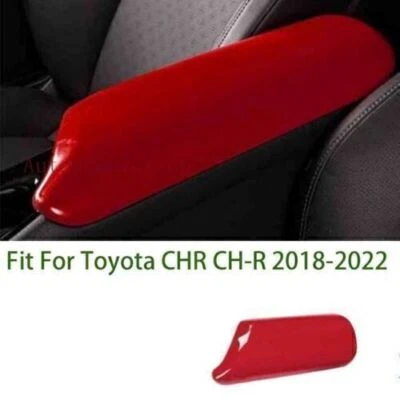 Fit For Toyota CHR CH~R 2018~2022s ABS Red Middle Console Armrest Box Cover Trim - Image 1 of 4