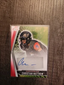 Christian Matthew - 2022 Sage Football High Series Red Rookie Autograph - Picture 1 of 2