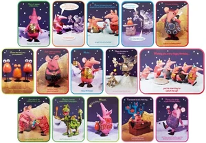 Juego de 15 tarjetas de cumpleaños rectangulares de 17 cm x 12 cm sobre liso THE CLANGERS - Imagen 1 de 16