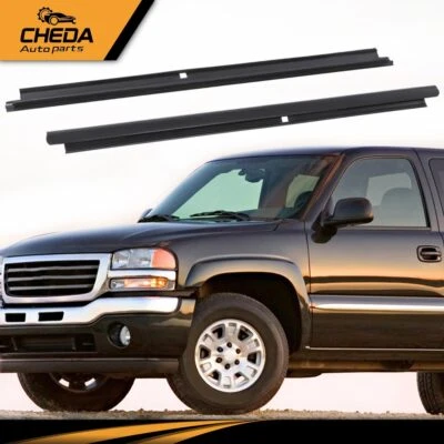 2PCS Outer Window Sweep Felt Rear Kit Pair Fit for Chevy GMC Cadillac Truck New - Image 1 of 4