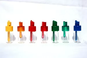 PAQUETE DE 5 DISPENSADORES DE VIDRIO DE 1 7/8" CON CUCHARAS PLEGABLES SURTIDO 1 3 6 12 48 LOTE SGS003 - Imagen 1 de 3
