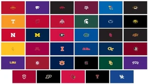 Tela de billar con licencia oficial de la NCAA - Imagen 1 de 40