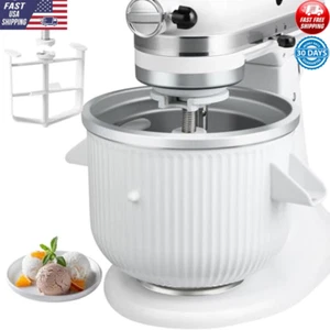 KitchenAid Mixer Eismaschine Aufsatz 2 Quart Kapazität & einfache Reinigung Neu - Bild 1 von 7