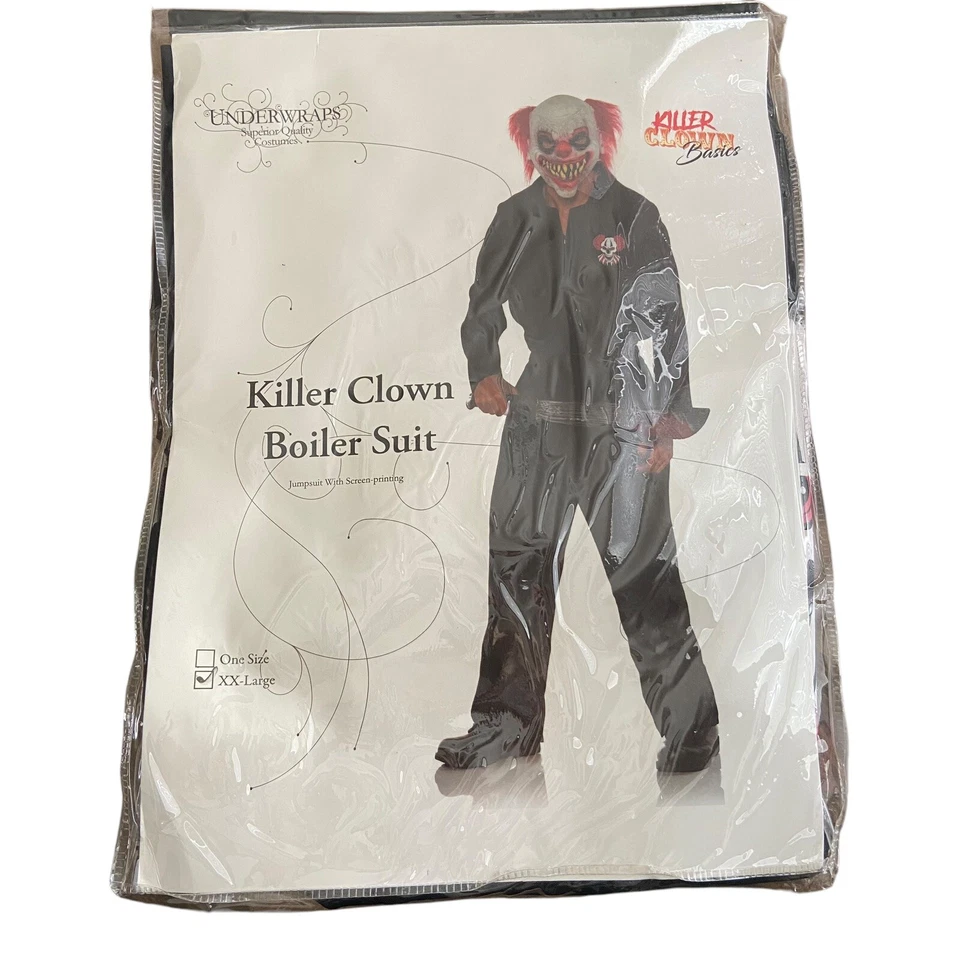 TRAJE HALLOWEEN HOMBRE KILLER PAYASO CALDERA TALLA XXL ENVÍO RÁPIDO/GRATUITO Foto 1 de 4