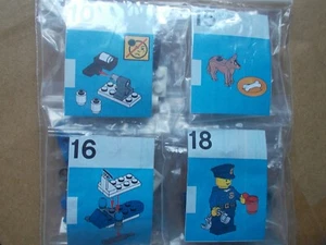 LEGO POLIZIA MOTOSLITTA DIVERTENTE GIORNO POLIZIOTTO CANE CATAPULTA NUOVA CITTÀ INVERNO SCENA NEVE - Foto 1 di 2