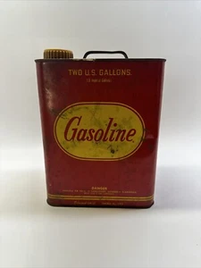 Vintage Sammlerstück Edward Can Co - 2 Gallonen Benzinkanister + Ausgießer - Made in USA - Bild 1 von 10