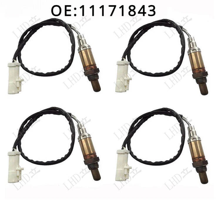 Sensor de oxígeno O2 4 piezas O2 delantero trasero corriente descendente/arriba para Ford Mercury 11171843; Foto 1 de 4