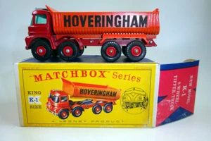 Matchbox King Size K-1B Hoveringam Tipper rot & orange top in "D" Box - Bild 1 von 11