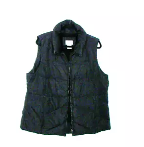 SJB Active Black Full Zip Down Filled Puffer Vest Womens Size XL Winter Pockets - Picture 1 of 11