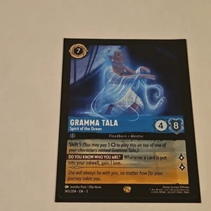 Disney Lorcana: Gramma Tala ""Spirit of the Ocean"" 143/204 Legendario Raro - Imagen 1 de 2