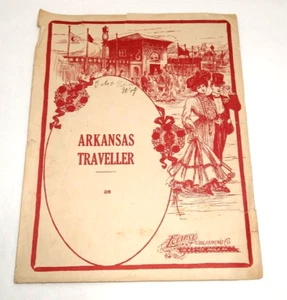 Vintage Sheet Music Arkansas Traveller 25 Eclipse Publishing 1907 inClear Sleeve - Picture 1 of 4