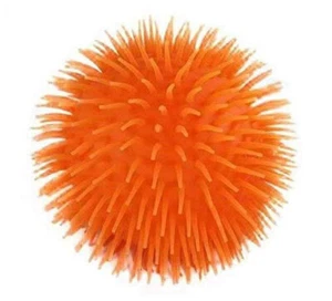 9'' JUMBO ORANGE PUFFER BALL - 1CT. - Tactile Fidget Ball - Stress Relief - Kids - Picture 1 of 1