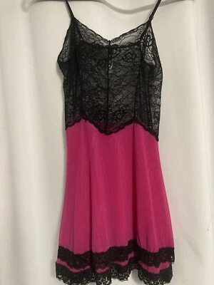 Coquette Babydoll Lingerie. Pink/Blk. Sz S - Image 1 of 2