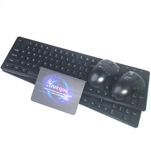 Clavier et souris sans fil lot de 2 souris USB ergonomiques pleine grandeur 2,4 GHz - Photo 1/10