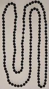 XXL Onyx Stein Halskette Antik Schmuck 160 cm Auflösung Handarbeit 40er - Bild 1 von 4