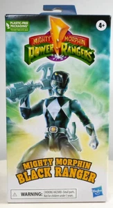 HASBRO 2023 POWER RANGERS MIGHTY MORHIN BLACK RANGER 30th ANNIVERSARY FIGURE - Picture 1 of 11