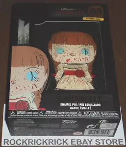 FUNKO POP PIN HORROR THE CONJURING ANNABELLE 03 PIN ESMALTE GRANDE TOTALMENTE NUEVO - Imagen 1 de 2