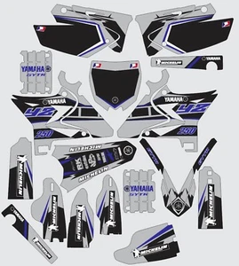 Gray YAMAHA UFO RESTYLED GRAPHICS YZ 250 YZ250 2002-2014 Decals - Bild 1 von 1