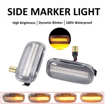 Прозрачный 30SMD для Audi S4 B6 B7 2000 2001 2002-2005 светодиодный динамический боковой габаритный фонарь - Изображение 1 из 4