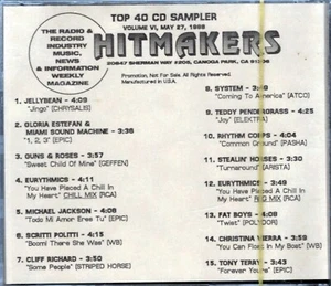 Hitmakers Top 40 CD Sampler Volume VI -- May 27, 1988 - Picture 1 of 2