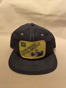 John Deere Machinery Patch Denim Trucker Mütze Snapback Vintage Neu Selten - Bild 1 von 4